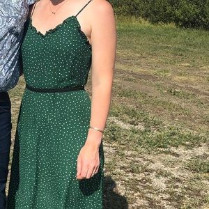 Polka dot midi dress